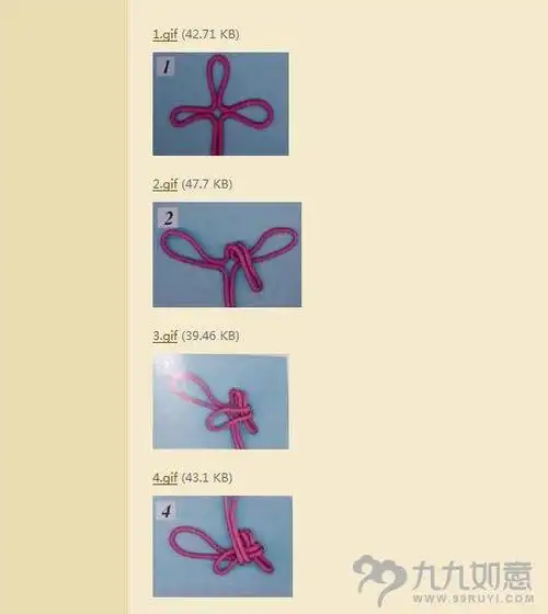 佛珠手链打结方法