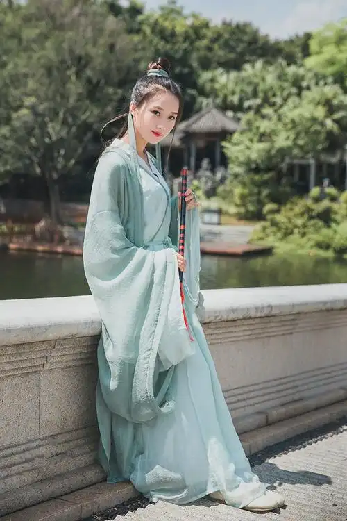 交领汉服古风广袖 流仙裙学生中国风古装 男女套装 - 女装/女士精品