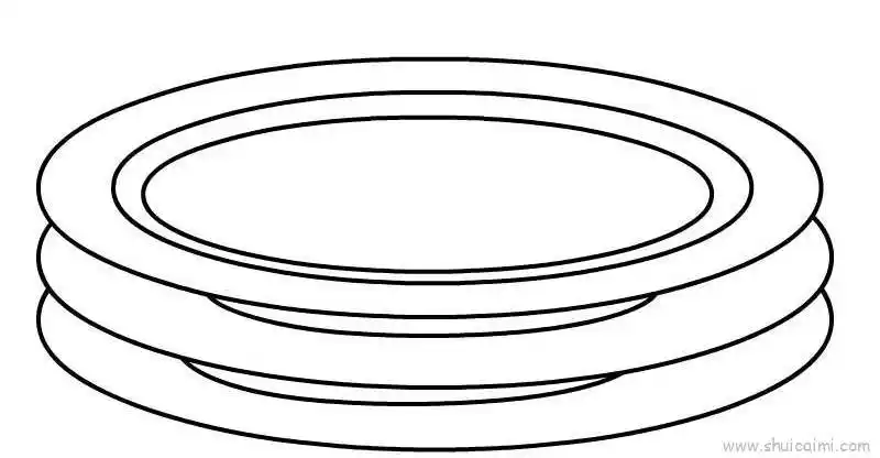 盘子儿童画怎么画盘子简笔画简单