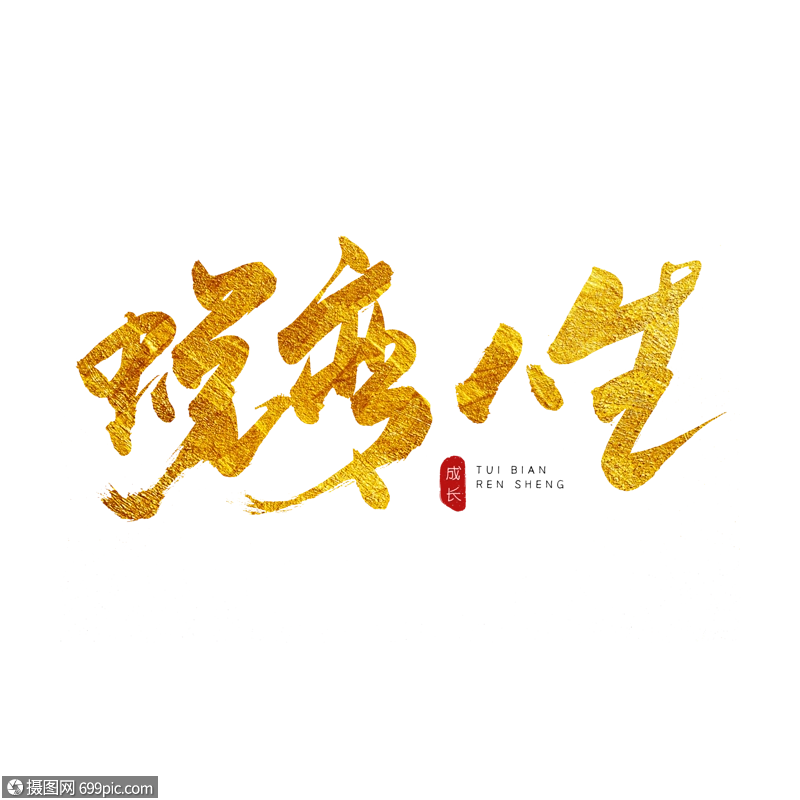 蜕变人生书法艺术字学习变化