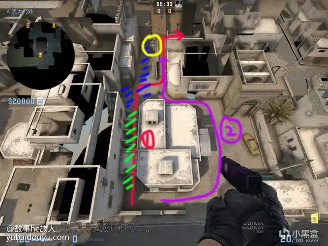 萌新向:csgodust2地图理解之a区篇(二)_斗鱼鱼吧