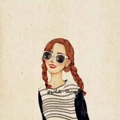 手绘个性女生头 好看个性手绘女_微信头像图片大全