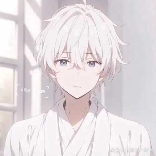 动漫男生头像|白色系男主