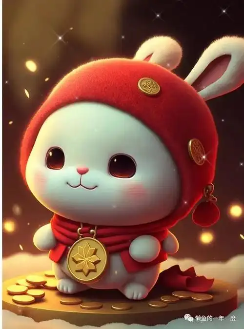 可爱呆萌新年兔子头像! - 简书