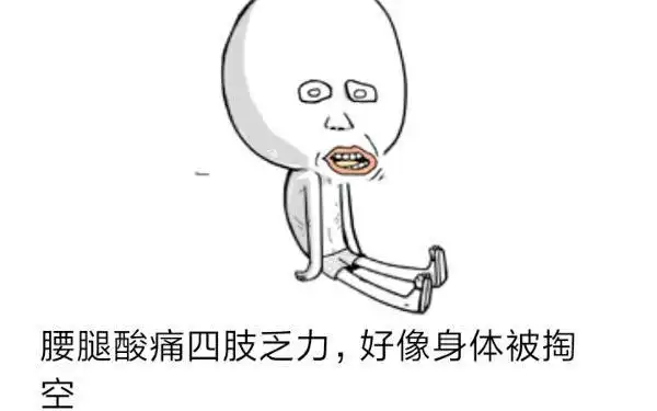腰腿酸痛四肢乏力,好像身体被掏空.