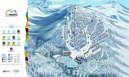 长城岭滑雪场位于张家口市崇礼县省级和平森林公园内,距离明长城遗址