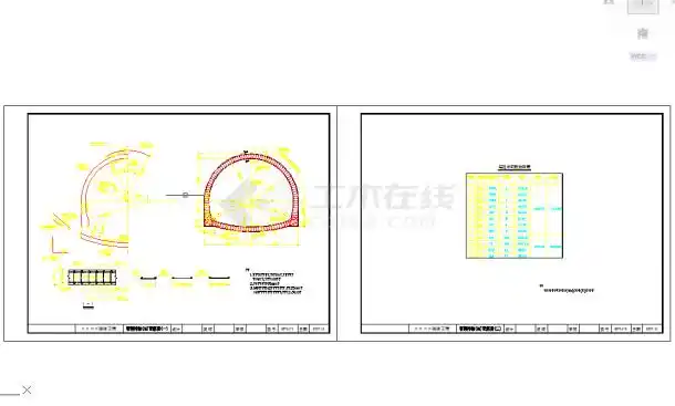 五套cad常用隧道洞口平面设计图纸