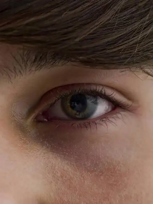 西方人,成年人,眼睛,眉毛,虹膜,睫毛,一个人,竖图,特写,正面,欧洲