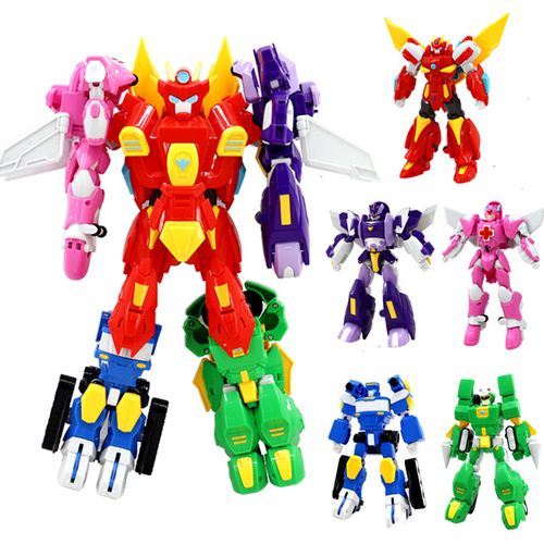 开心超人联盟机车侠小心粗心花心甜心变形机器人男孩玩具生日礼物