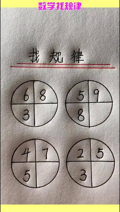 数学找规律小学生二年级题目来挑战吧