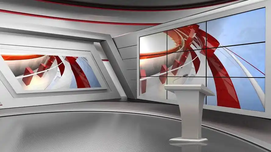 新闻直播间演播厅背景视频直播背景