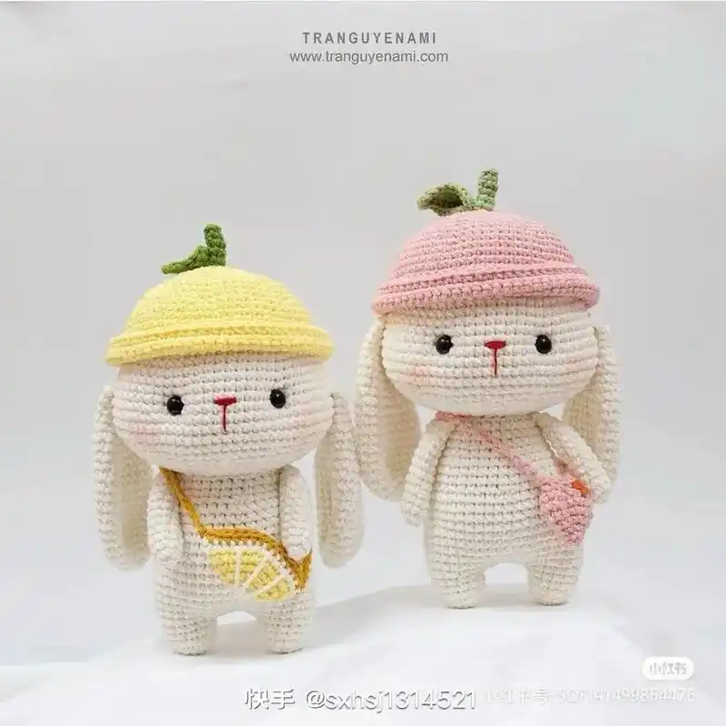 可可爱爱的小兔子#手工diy #钩针小动物 # - 抖音