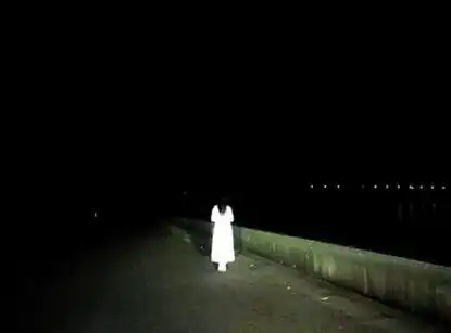 需要几张黑夜女背影图片,恐怖点的