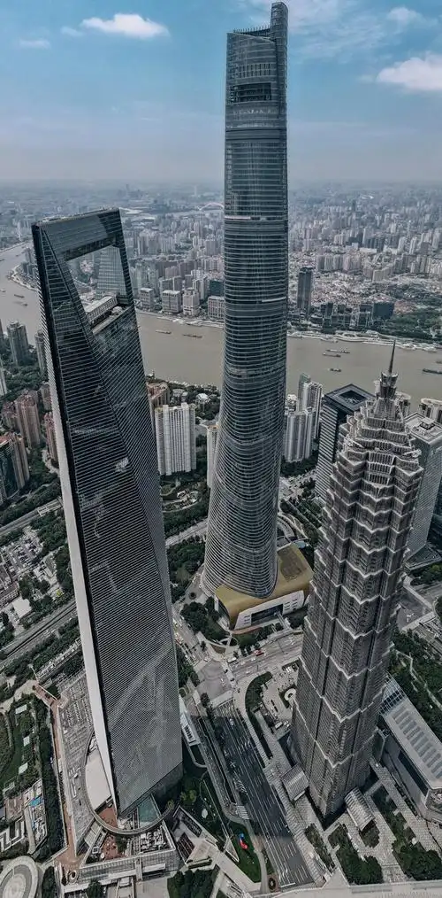 陆家嘴"三件套"🌆 上海中心,127层632米,中国第一世界第二高楼 上海
