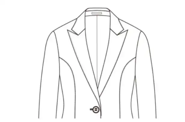 枪驳头西服领是什么样子的