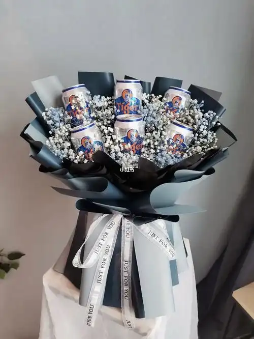 6罐啤酒花束