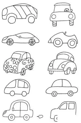 蔬菜简笔画 小汽车简笔画简单画法 小汽车的资料     爸爸妈妈给我买