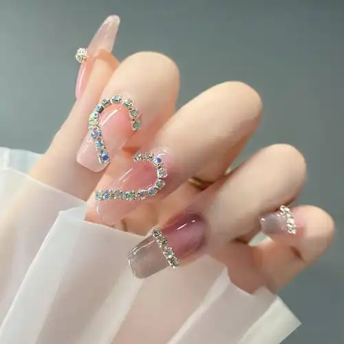 美甲饰品链条钻2021新款爪钻ab彩银珍珠网红爆款配饰装饰超闪水钻