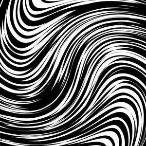 抽象扭曲的黑白线条背景照片