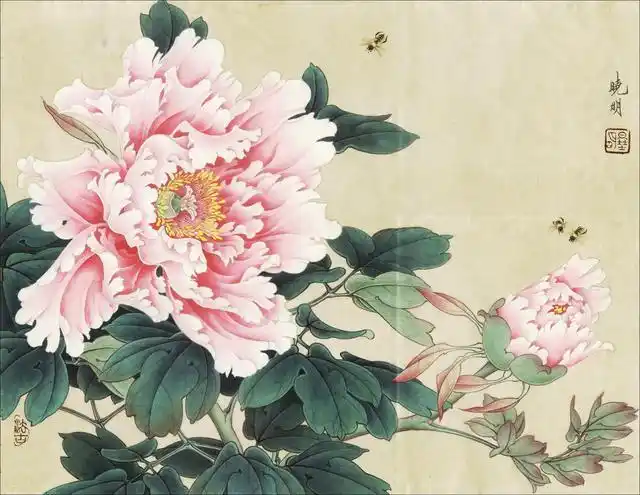 李晓明工笔牡丹作品精选