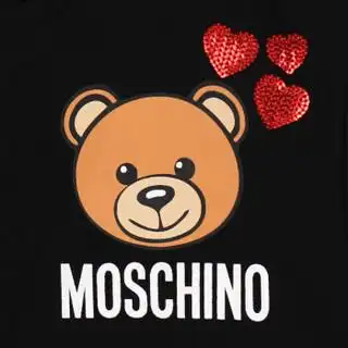 商品莫斯奇诺 moschino 奢侈品童装 女童外套长袖透气拉链款小熊红心