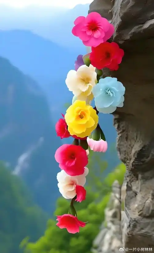 高山下唯美花景,五彩缤纷,姹紫嫣红,一眼就心动,美到心醉了!