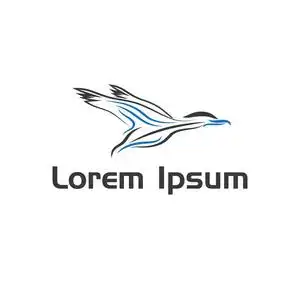 信天翁标志矢量图片