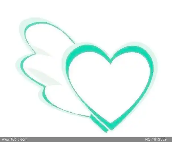 心型翅膀矢量图片