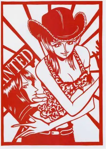 海贼王的卡通人物剪纸喜欢纳美的童鞋们欢迎收藏哈海贼王剪纸刻纸谁