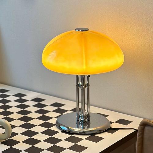 中古包豪斯玻璃台灯轻奢蘑菇网红南瓜卧室床头设计师装饰房间灯具