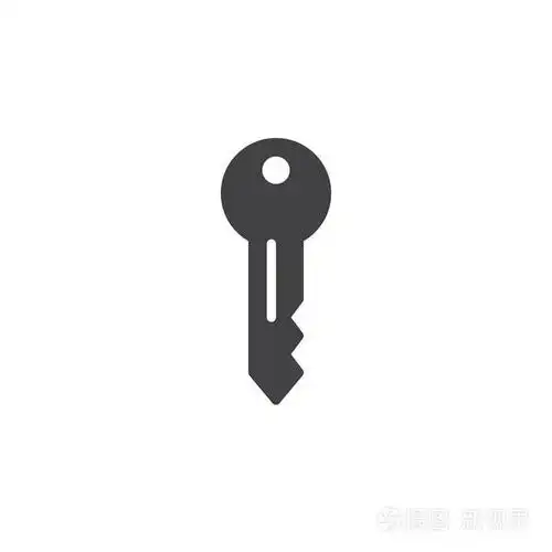 门钥匙符号标志插图.