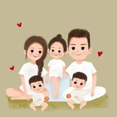 希望你一家五口其乐融融