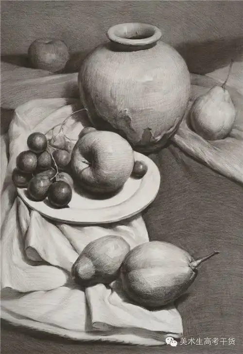 素描静物写生中需要注意的问题 - 元艺考