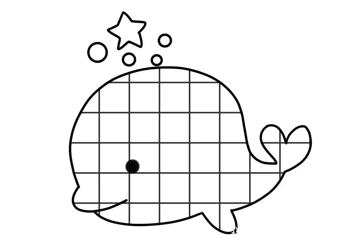 中小班美工区 格子画 62h