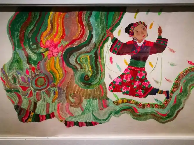 长沙新博物馆 蔡皋女士美术作品展(手机选拍)