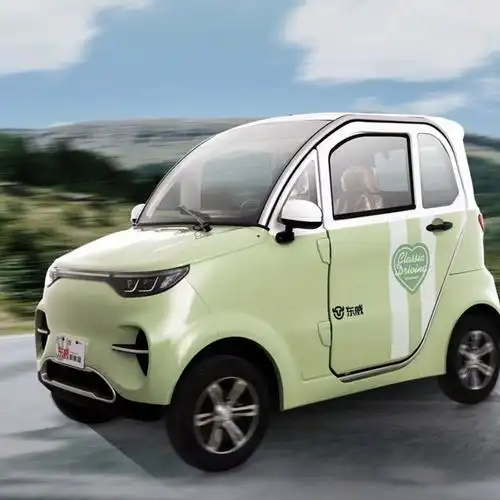 电动车低速四轮全封闭东威f1代步四座空调碟刹电动四轮车