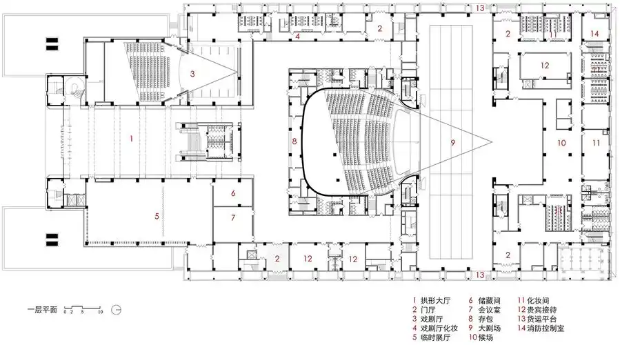 延安大剧院平面图