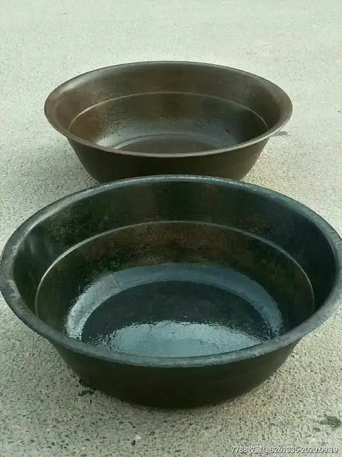 收的铸铁大铁盆有记忆吗?-实木茶桌-7788老酒收藏