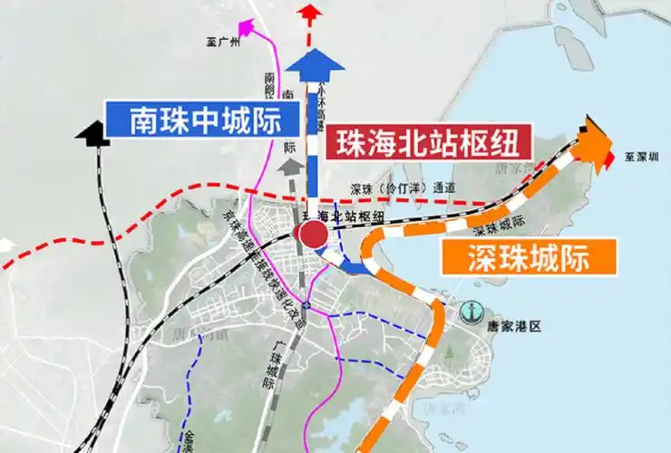 深圳人去珠海更方便了西丽前海分设起始站一起看深珠通道规划