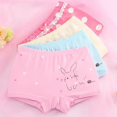 女童内裤纯棉平角儿童内裤四角宝宝短裤1-3-12岁中大童小女孩内裤