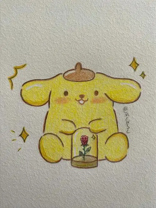 可爱布丁狗简笔画教程