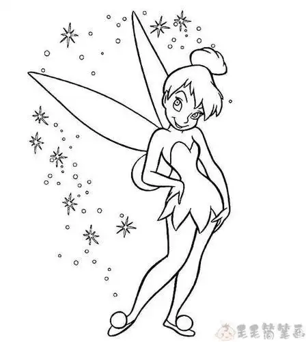 画会飞的小仙女简笔画
