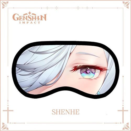 原神周边冰袋眼罩二次元卡通动漫清凉遮光眼罩学生礼物 申鹤