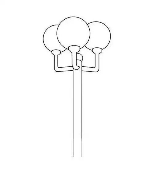 路灯维修车简笔画6