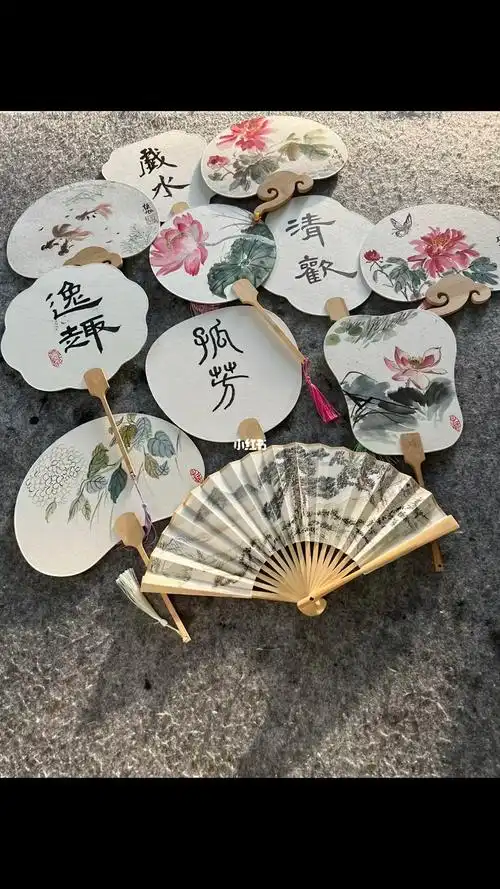 纯手工自制古风扇子