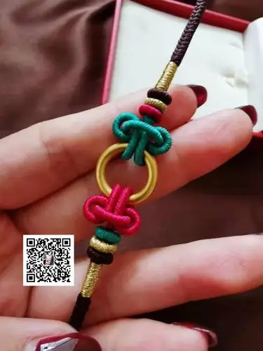 花玺珠宝,原创设计手工编绳同心圆黄金编绳手链