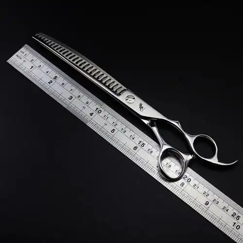 0寸 鱼骨弯牙剪 宠物美容剪 牙剪 弯剪 宠物修毛剪 打薄剪