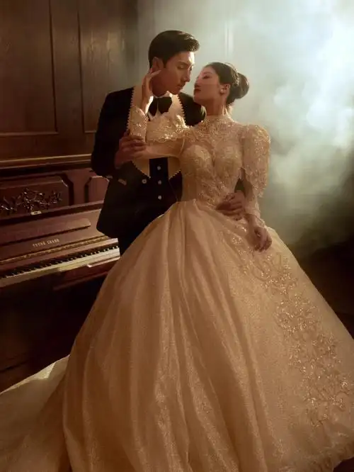 超惊艳的欧式宫廷风婚纱照