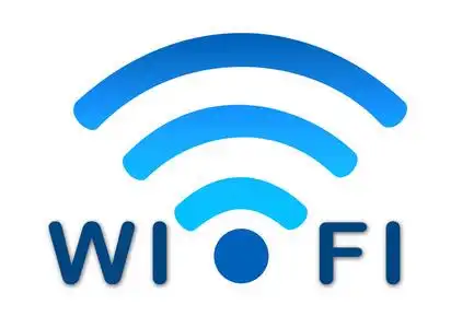 网络蓝色图标无线网络符号的 wifi 图标,矢量图抽象技术概念互联网
