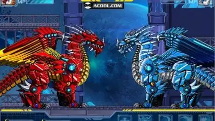 组装机械冰龙,对战火龙,机械恐龙,休闲益智小游戏,快乐游戏吧.